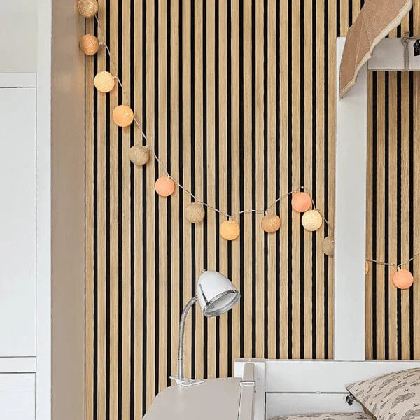Lifetime Kidsrooms Lichterkette mit Baumwollkugeln - Crisp Peach