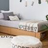 Lorena Canals Couverture tricotée ABC Natural / Black