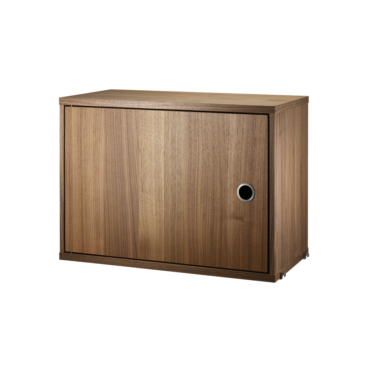 Cabinet with swing door w58 x d30 x h42 cm Walnut