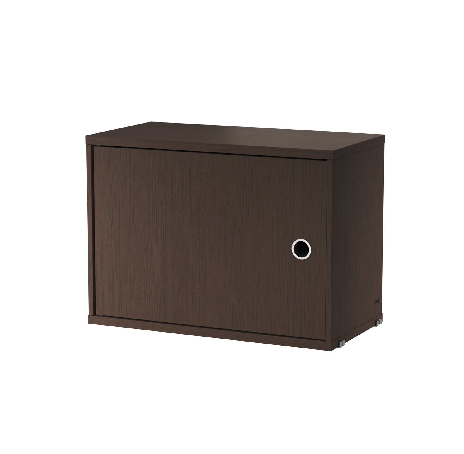 Cabinet with swing door w58 x d30 x h42 cm Dark oak