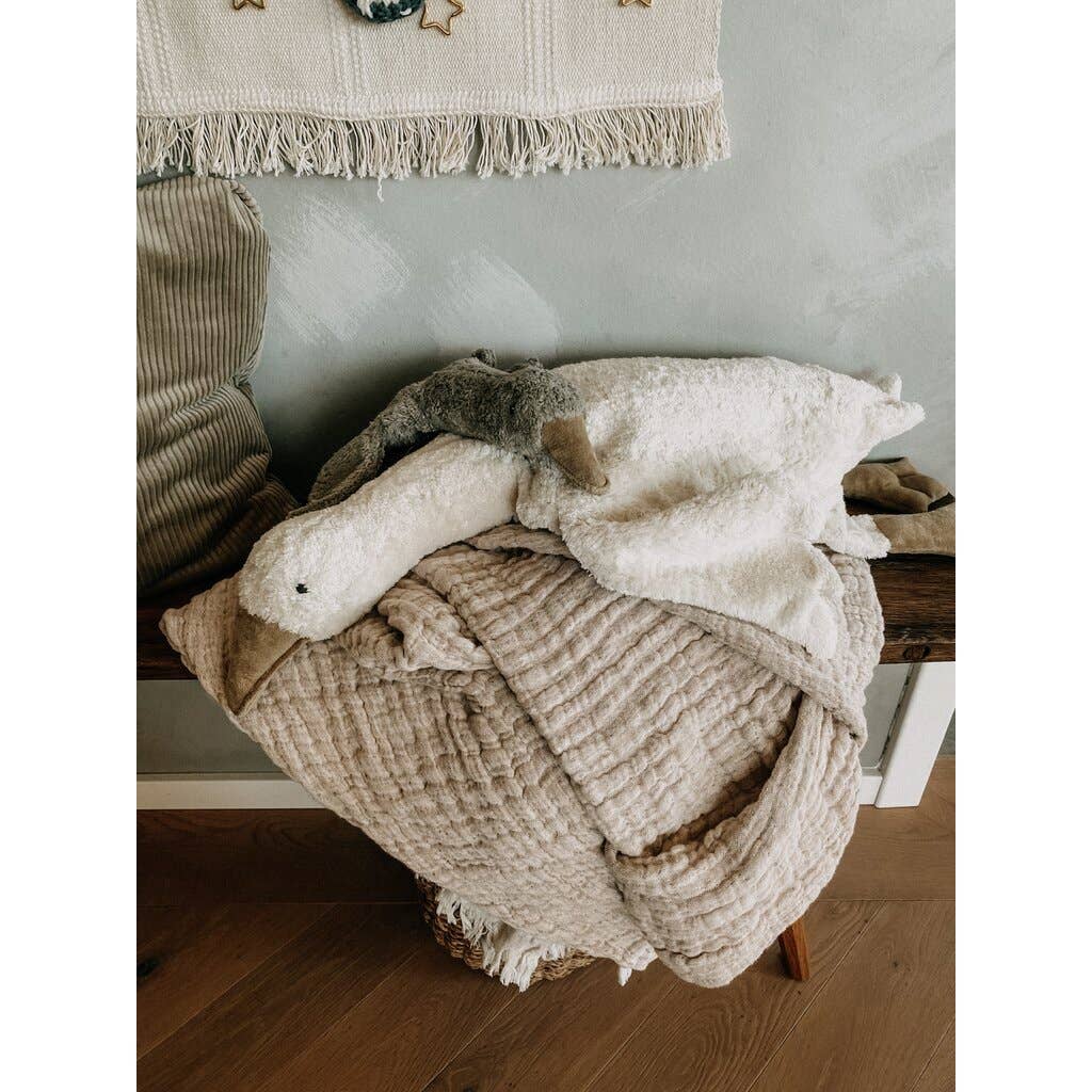 Senger-Naturwelt warming cushion goose large, white