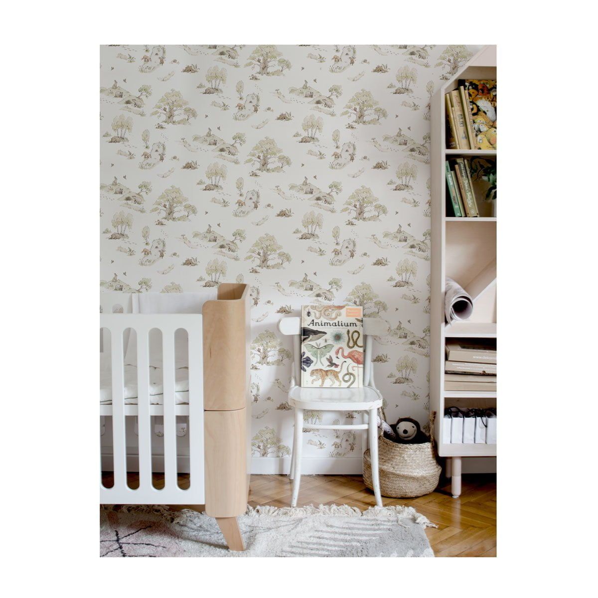 Dekornik Tapete Fairytale Forest Streifen 100 x 280