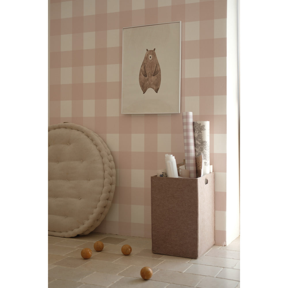 Dekornik Tapete Karo Classic Rosa Streifen 50 x 280