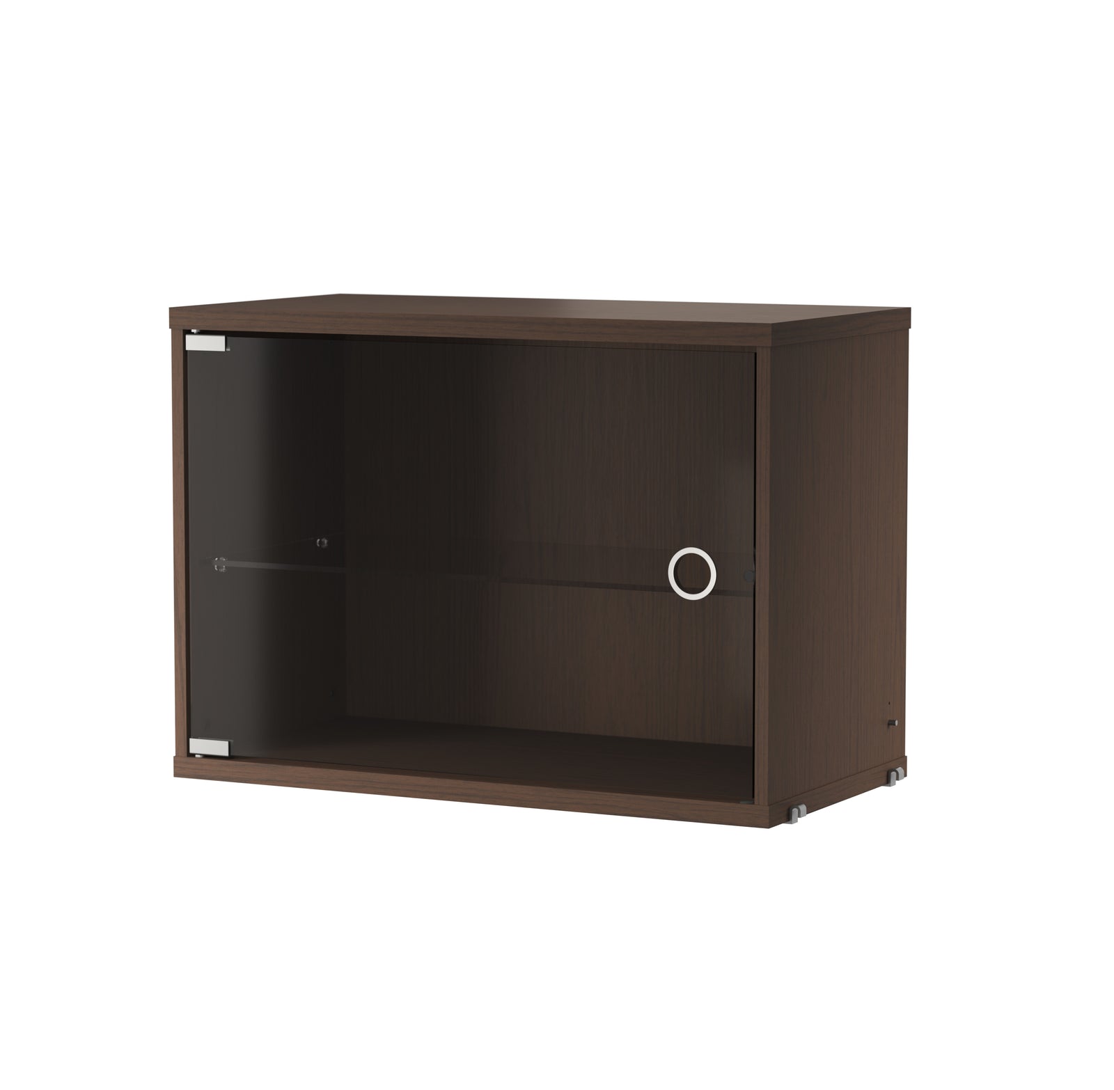 Display Cabinet with Swing Glass Door w58 x d30 x h42 cm Dark oak