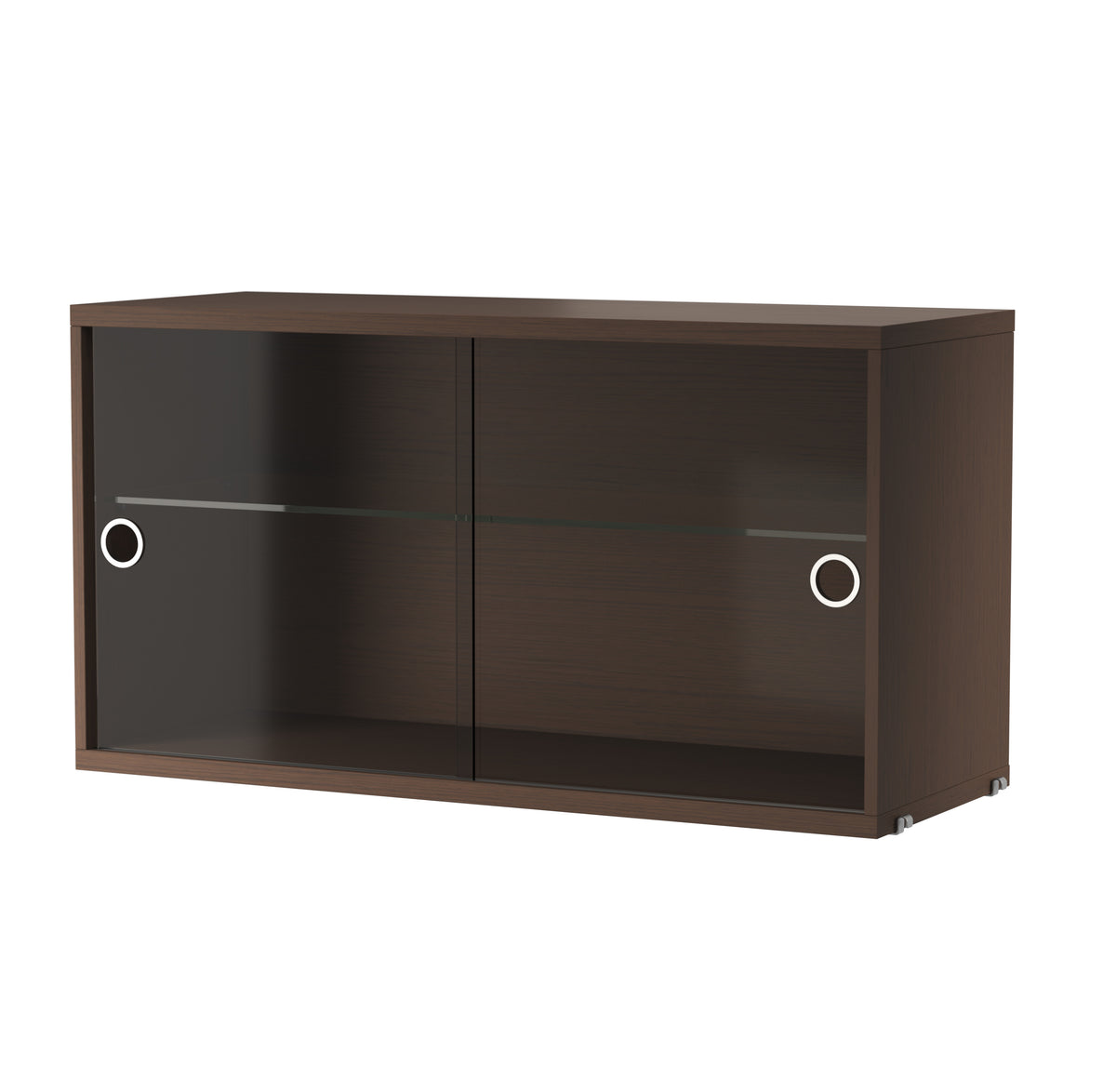 Vetrina L78 x P30 x H42 cm Rovere scuro