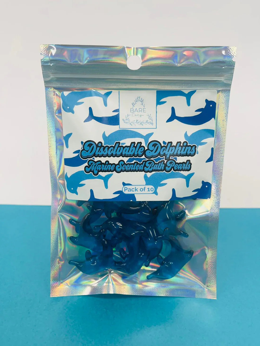 Perle da bagno delfino Bare Boutique 10 pezzi