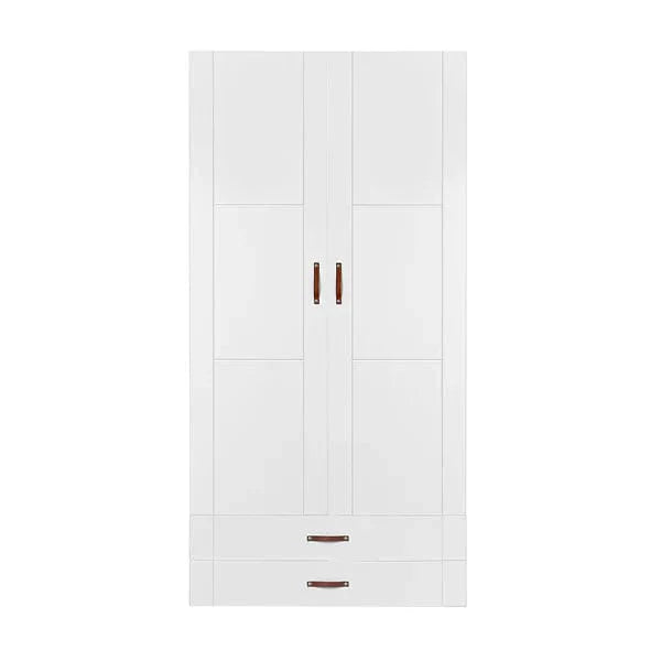 Lifetime Kidsrooms 2 ante corte dell'armadio e 2 cassetti - 100 cm Whitewash