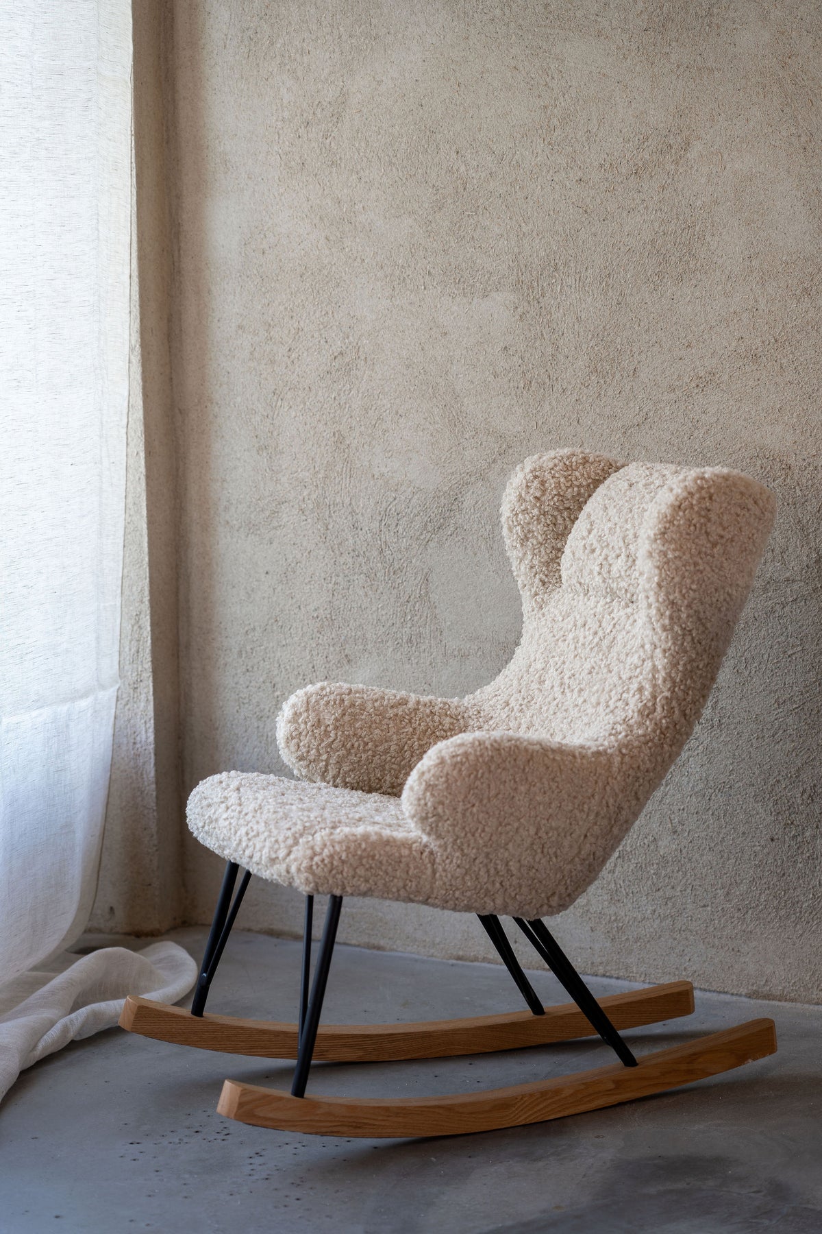 Quax Fauteuil à bascule / d'allaitement De Luxe Mouton