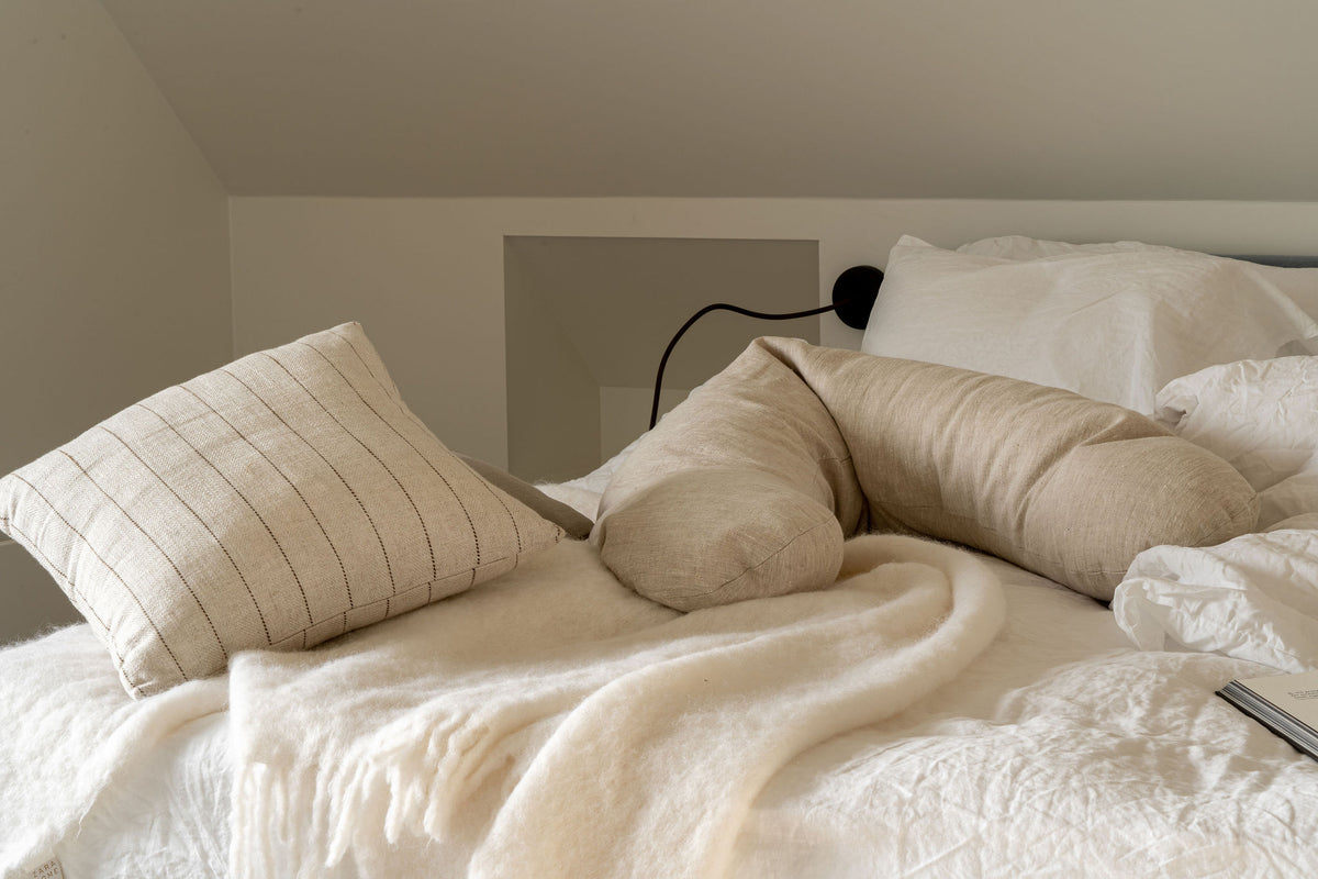 Quax Coussin d'allaitement XL lin naturel