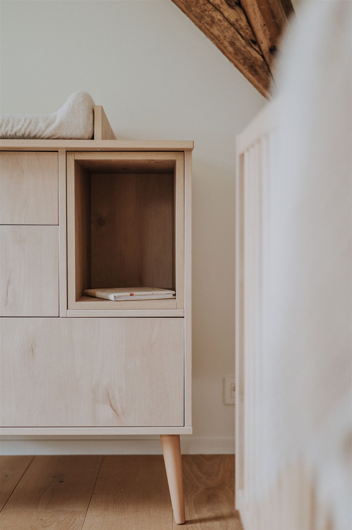 Quax COCOON Changing unit for chest of drawers Natural Oak