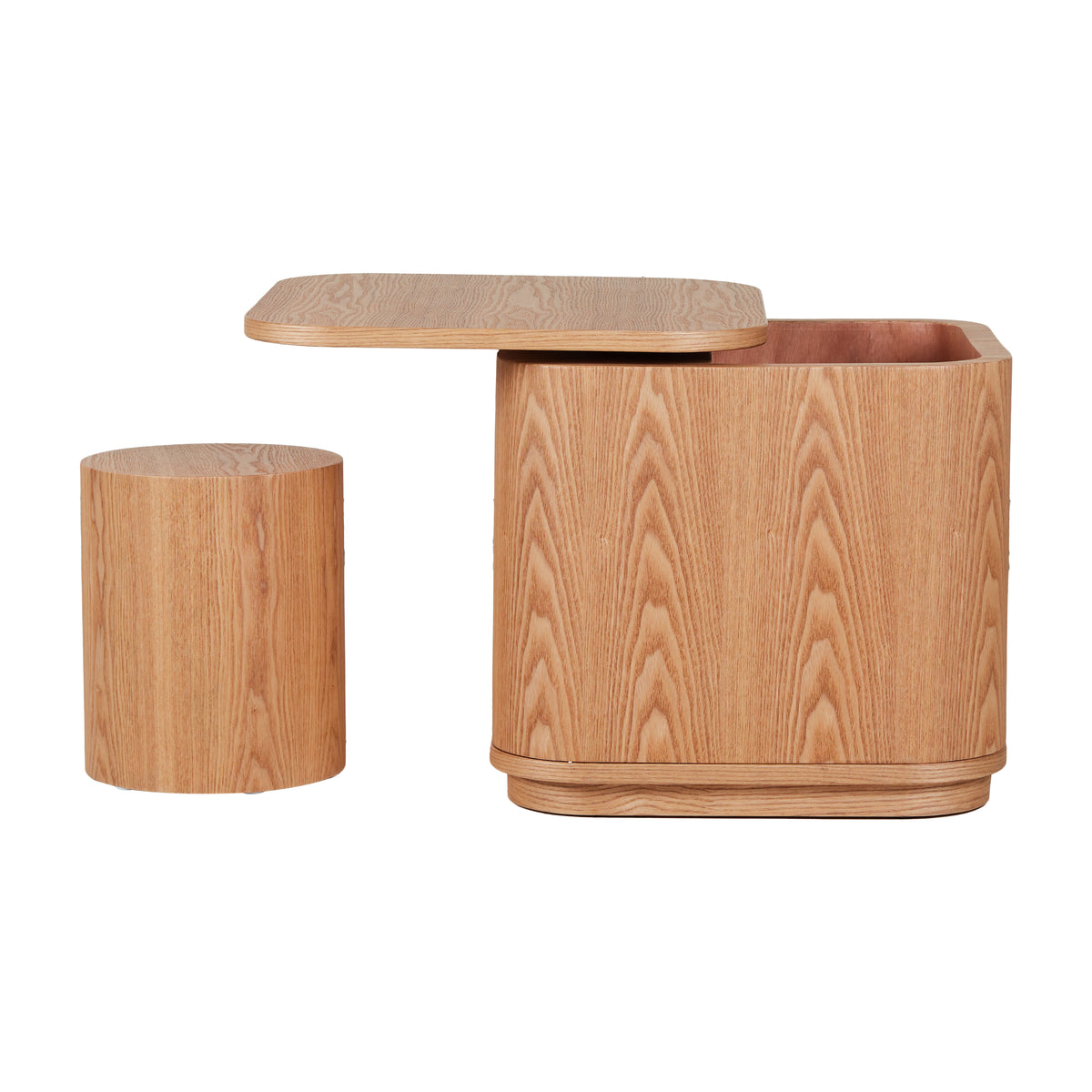 Quax Yume children's storage table Natural Ash