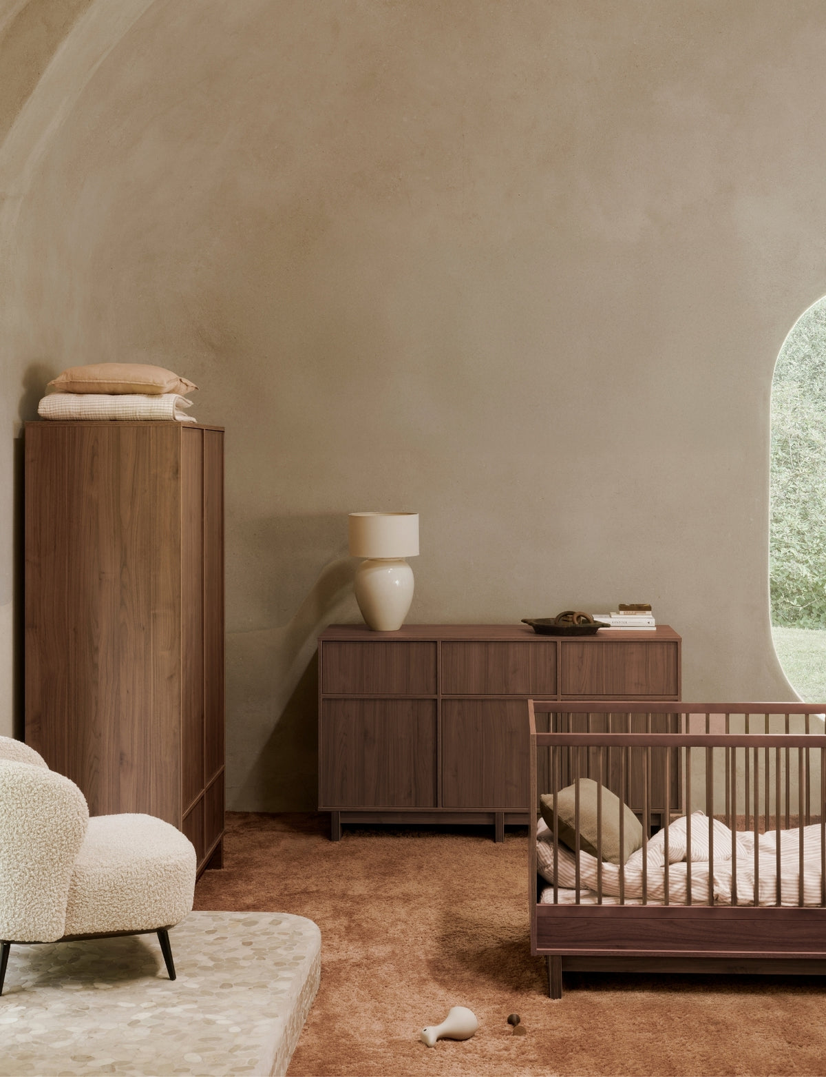Quax KYO Bett 120 x 70 cm Walnut