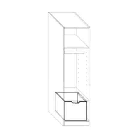 Lifetime Kidsrooms Drawer for wardrobe unit 50 cm Whitewash