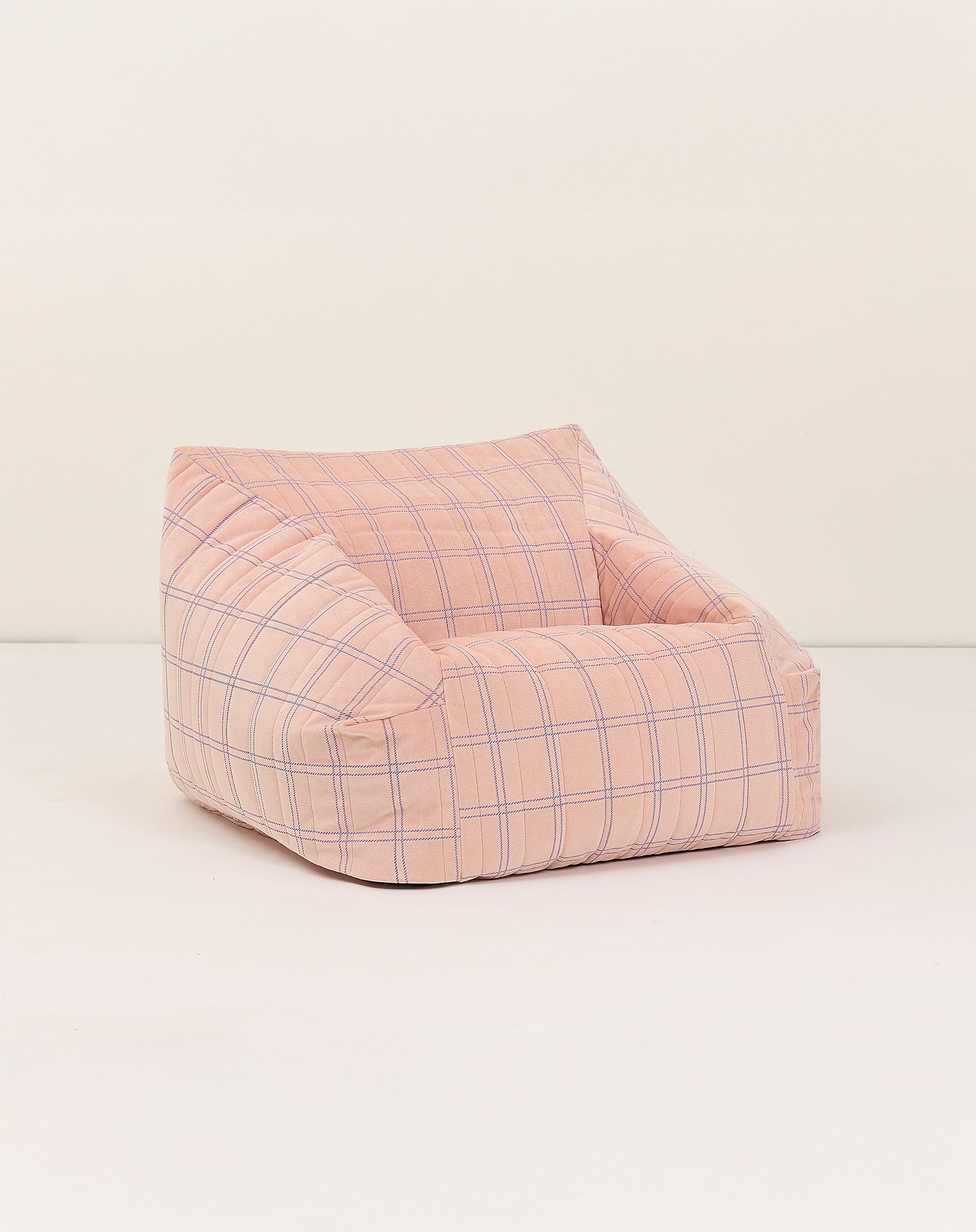 Nobodinoz Sitzsack-Sessel Chelsea Eco-Velvet Kindergrösse Rosa