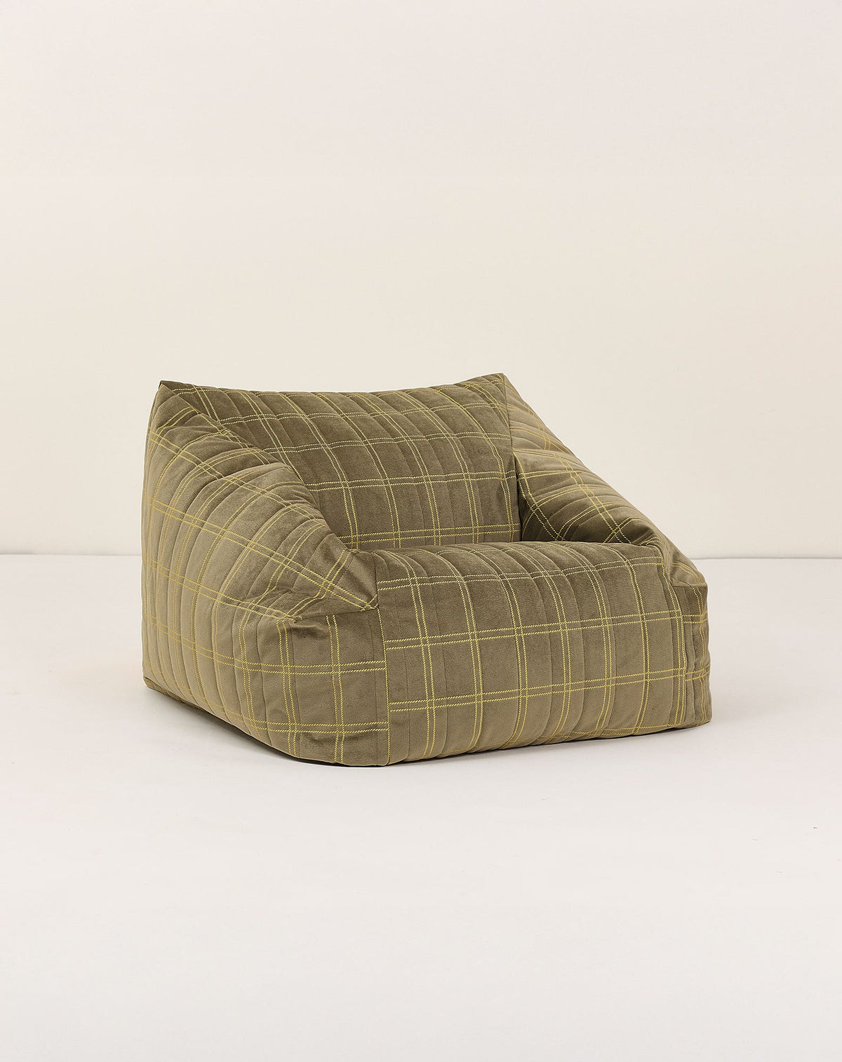 Nobodinoz Sitzsack-Sessel Chelsea Eco-Velvet Kindergrösse Blau