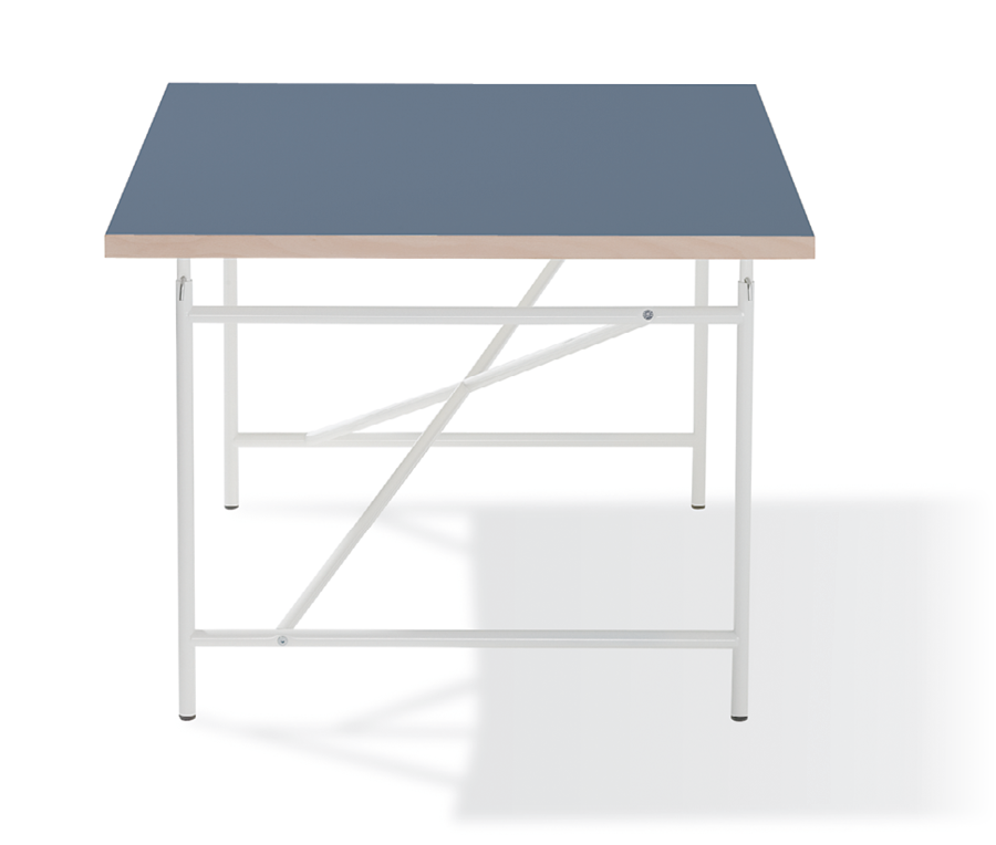 Richard Lampert Eiermann 1 Table d'enfant Blanc (RAL 9010) 4179 Linoléum smokey-blue