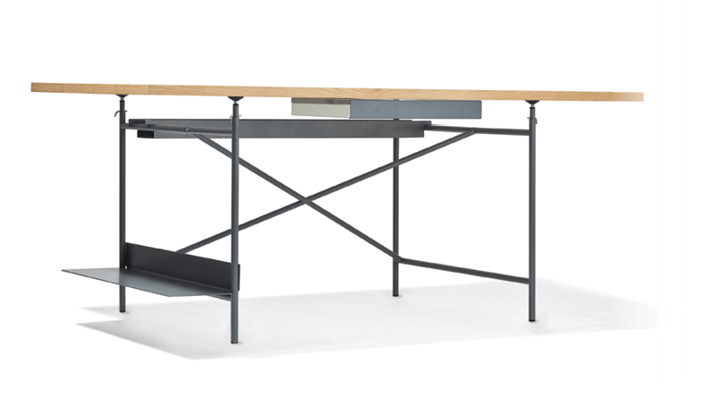 Richard Lampert Eiermann 1 chrome brushed oak, whitewashed gray