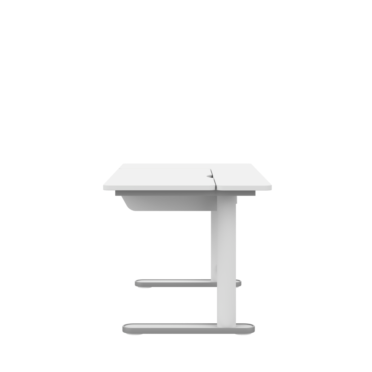 Lifetime Kidsrooms Electrically adjustable desk ERGO - Folding part right White