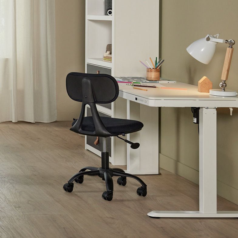 Lifetime Kidsrooms Bureau à réglage électrique avec tiroir et USB - RISE Blanc