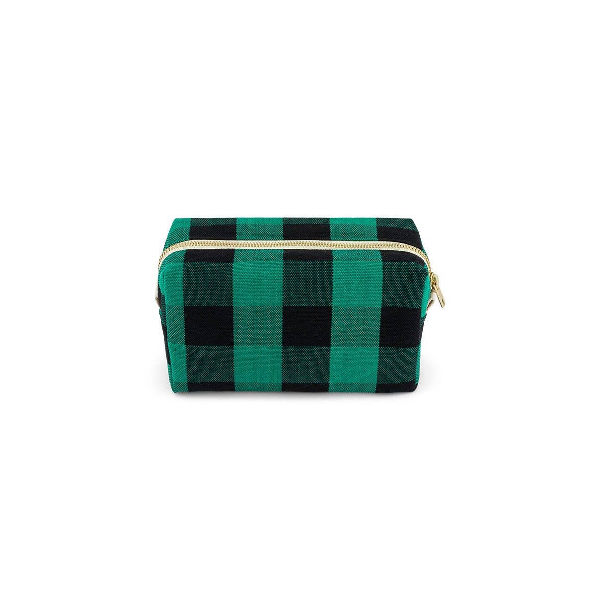 Grande trousse DESI à carreaux Vichy verts