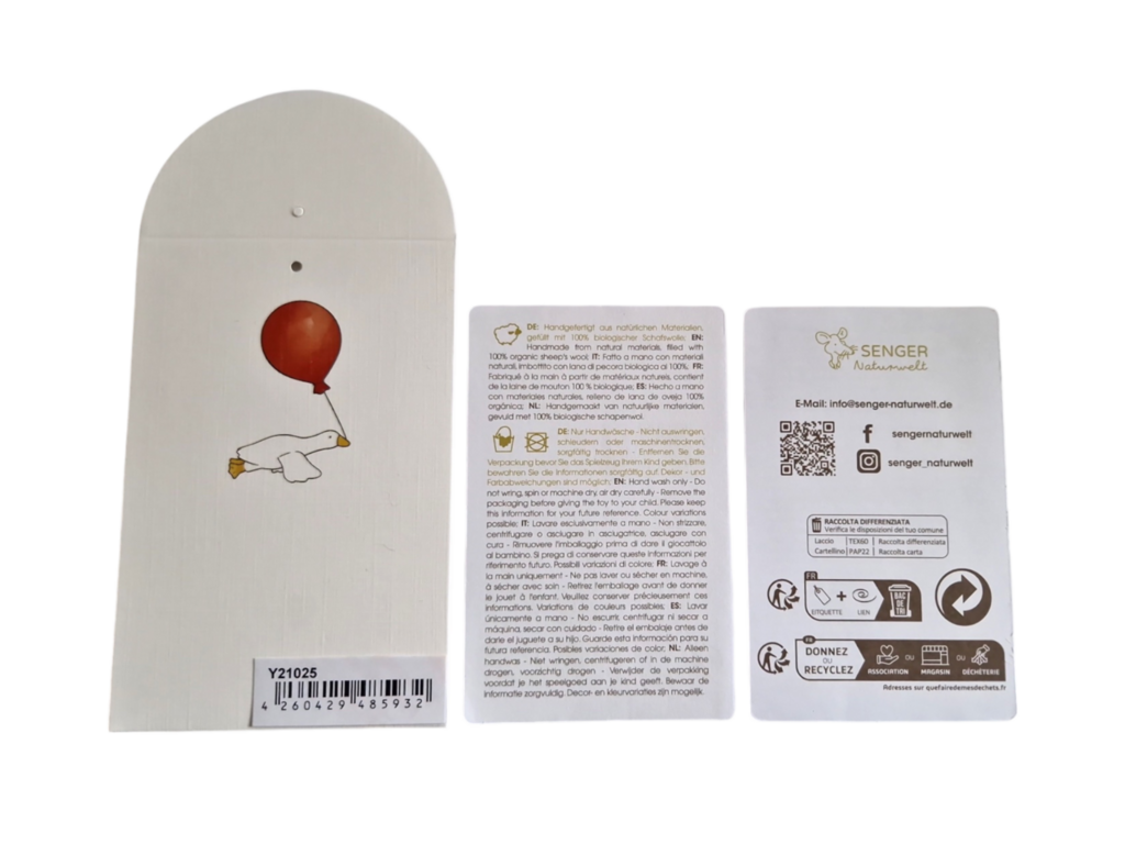 Senger-Naturwelt cuscino termico d'oca piccolo, bianco