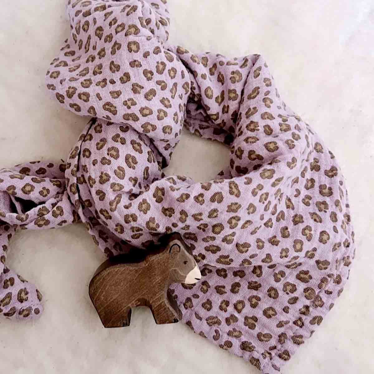 Rose in April Bianca Mini Nuschi Leopard Mauve