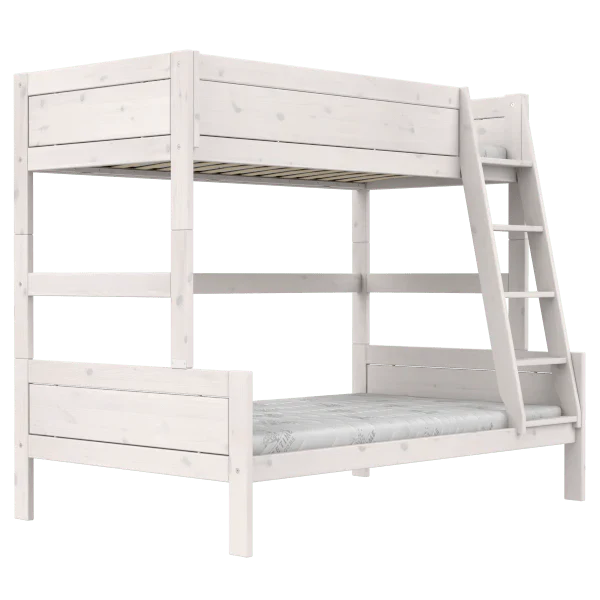 Lifetime Kidsrooms Lit superposé Family avec échelle 90/120 - Original Blanc