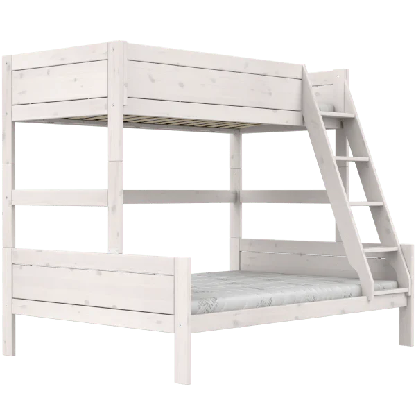 Lifetime Kidsrooms Etagenbett Family mit Leiter 90/140 - Original Whitewash