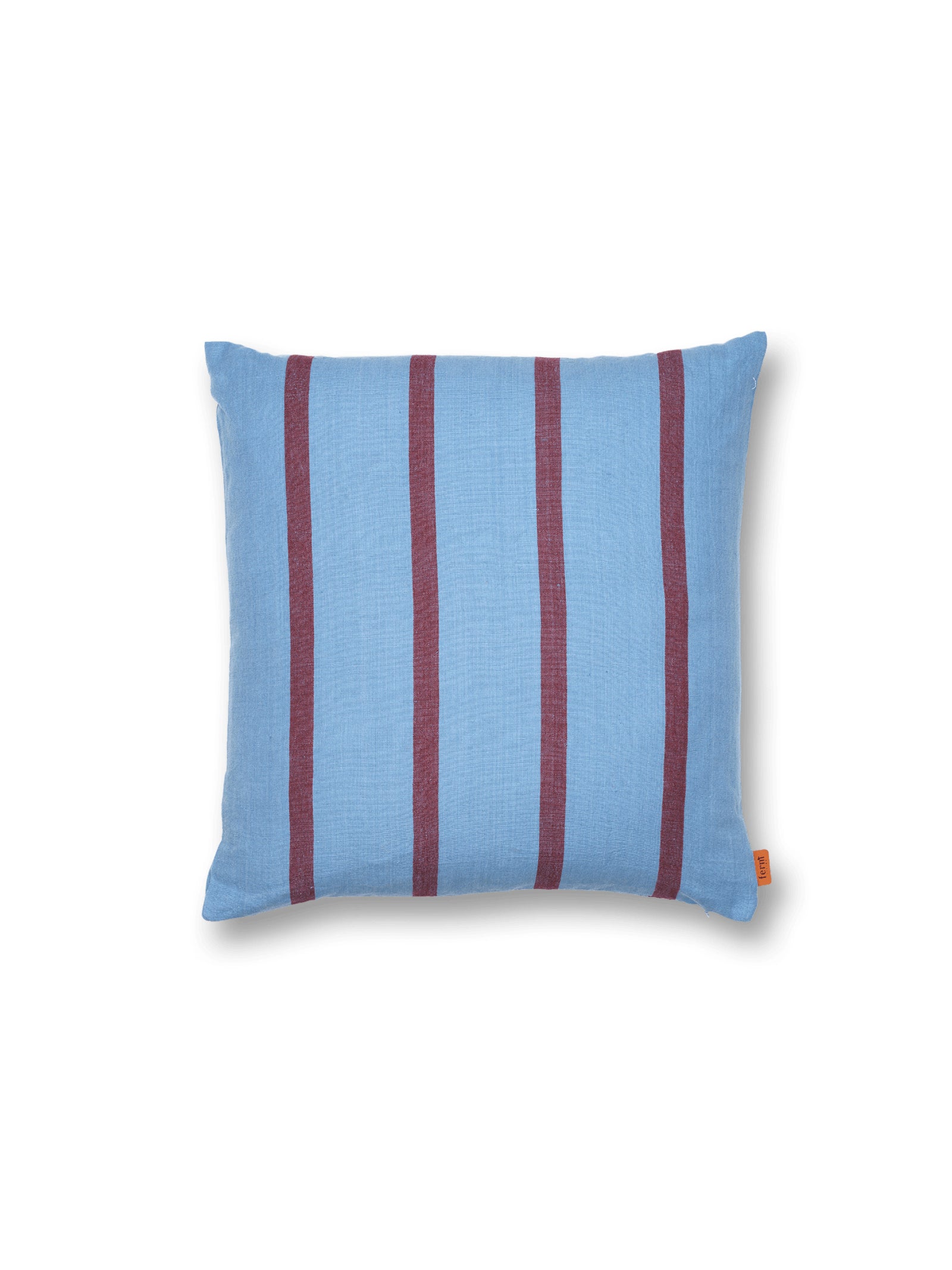 Ferm Living Grand Cuscino - Blu sbiadito/Bordeaux