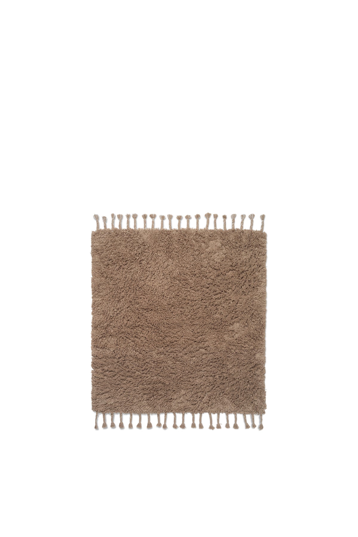 Ferm Living Amass Long Pile Teppich - White Pepper