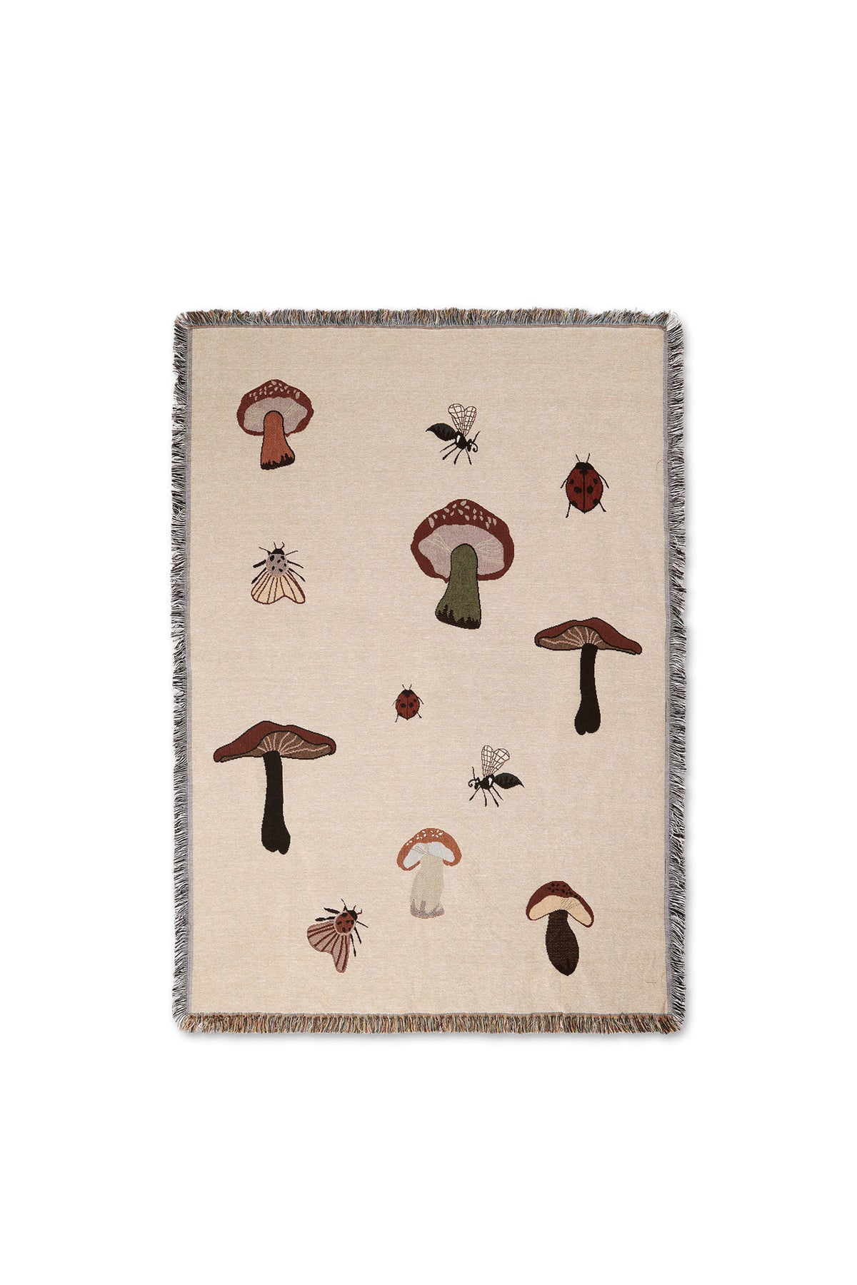 Coperta Ferm Living Forest Tapestry - Sabbia