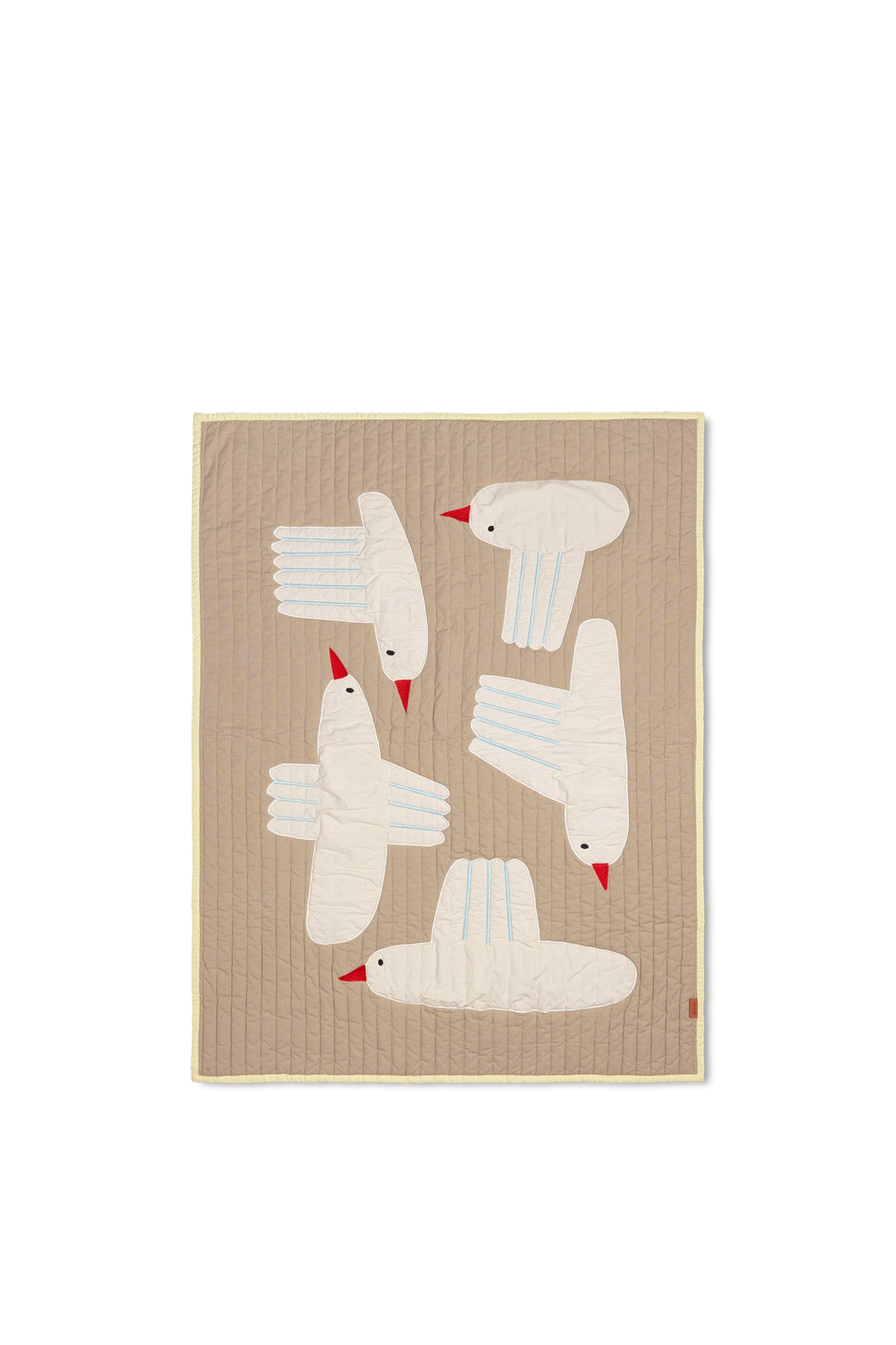 Ferm Living Bird gesteppt Decke - Sand