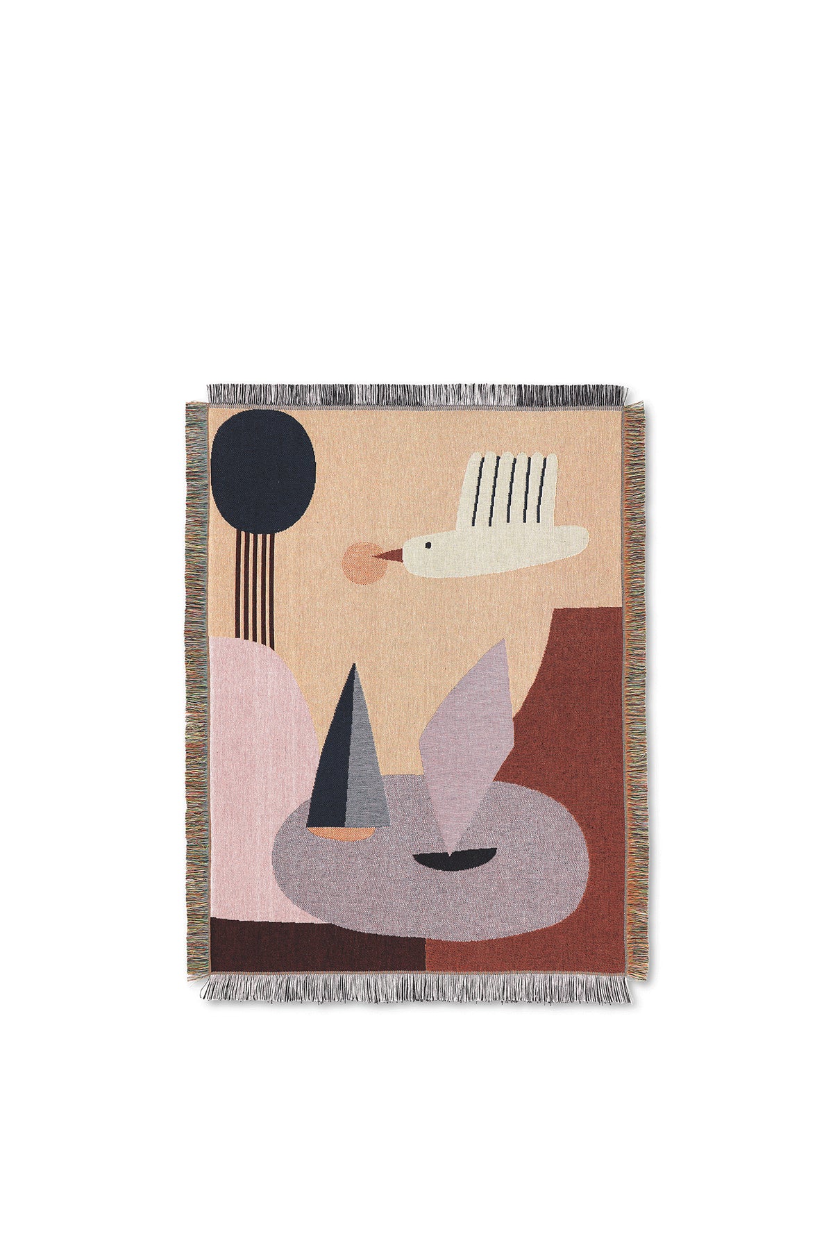 Ferm Living Bird Tapestry Blanket - Multi