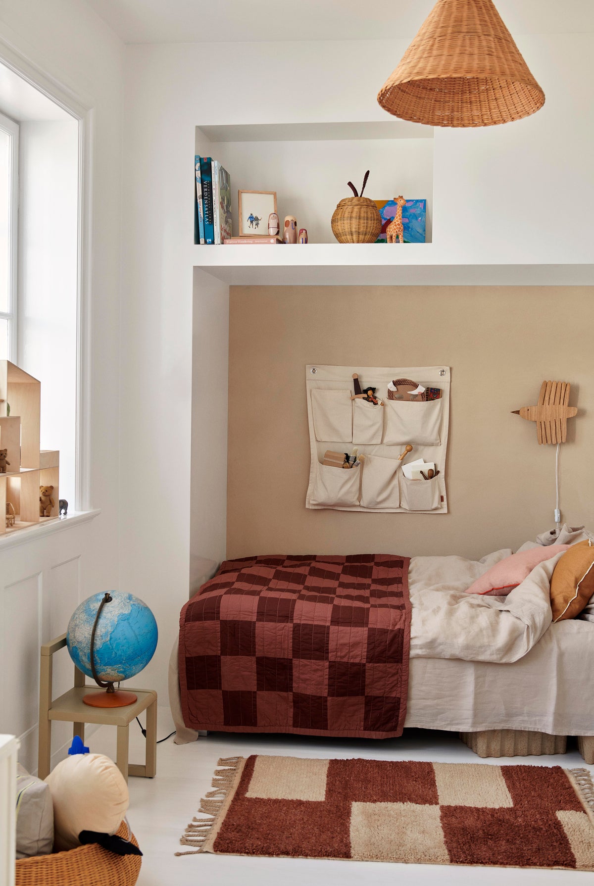 Ferm Living Canvas Wall Storage - Bianco sporco