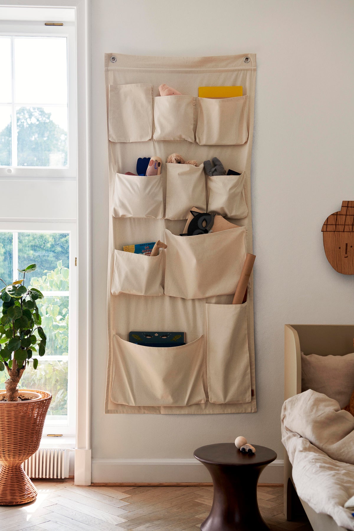 Ferm Living Canvas XL Wall Storage - Off-white