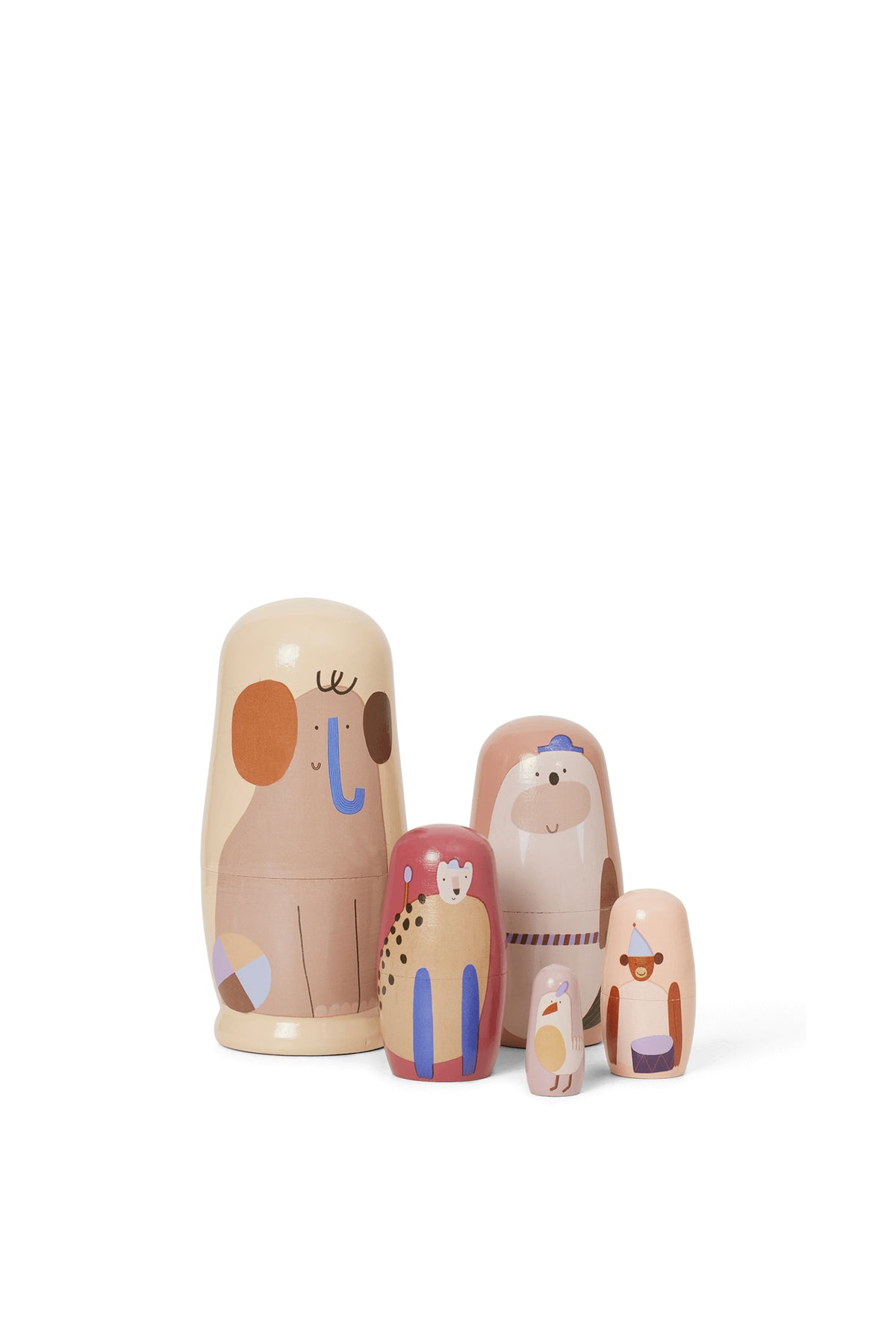 Ferm Living Critter Nesting Dolls - Multi