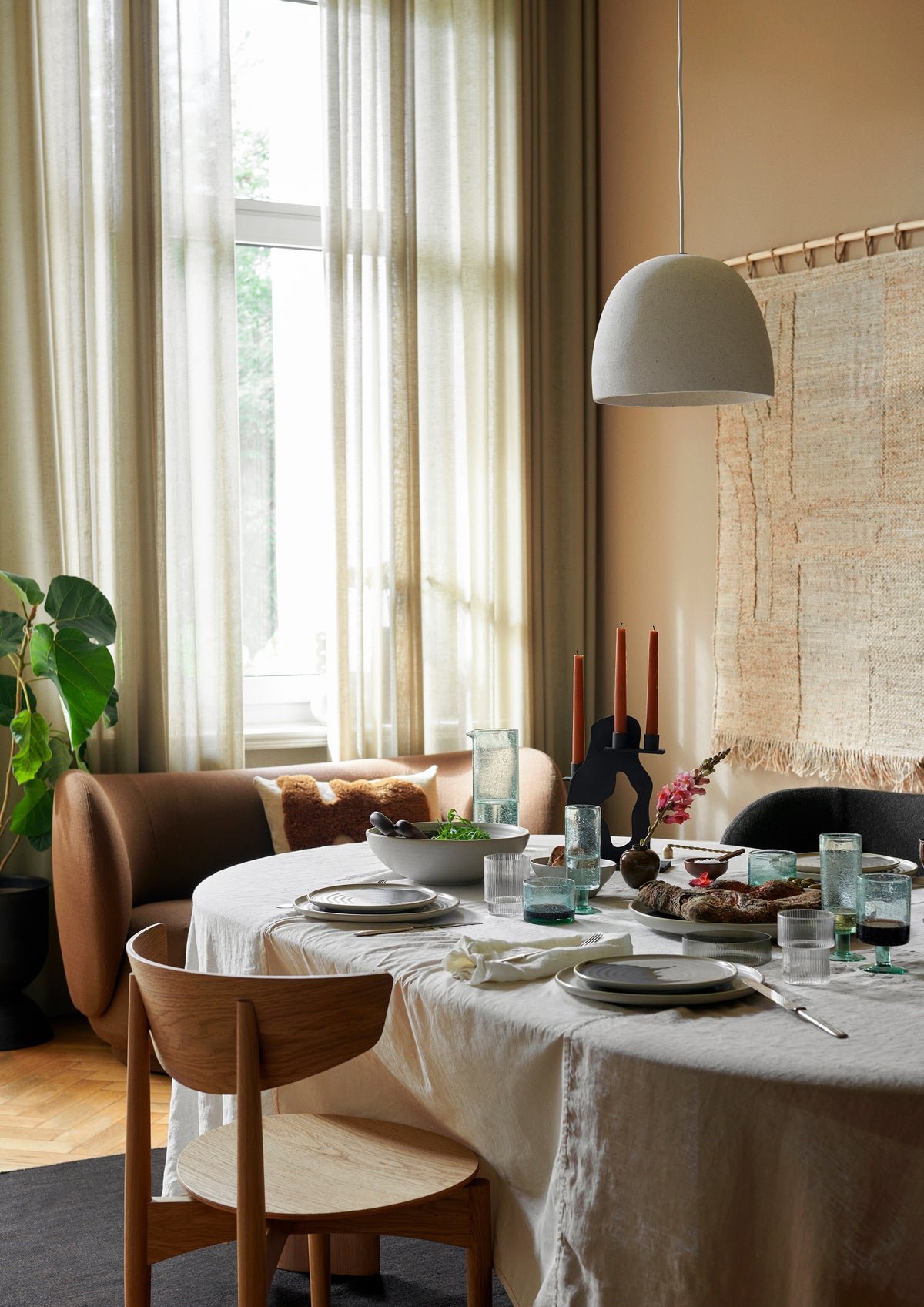 Ferm Living Speckle Pendant - Large - Off-white