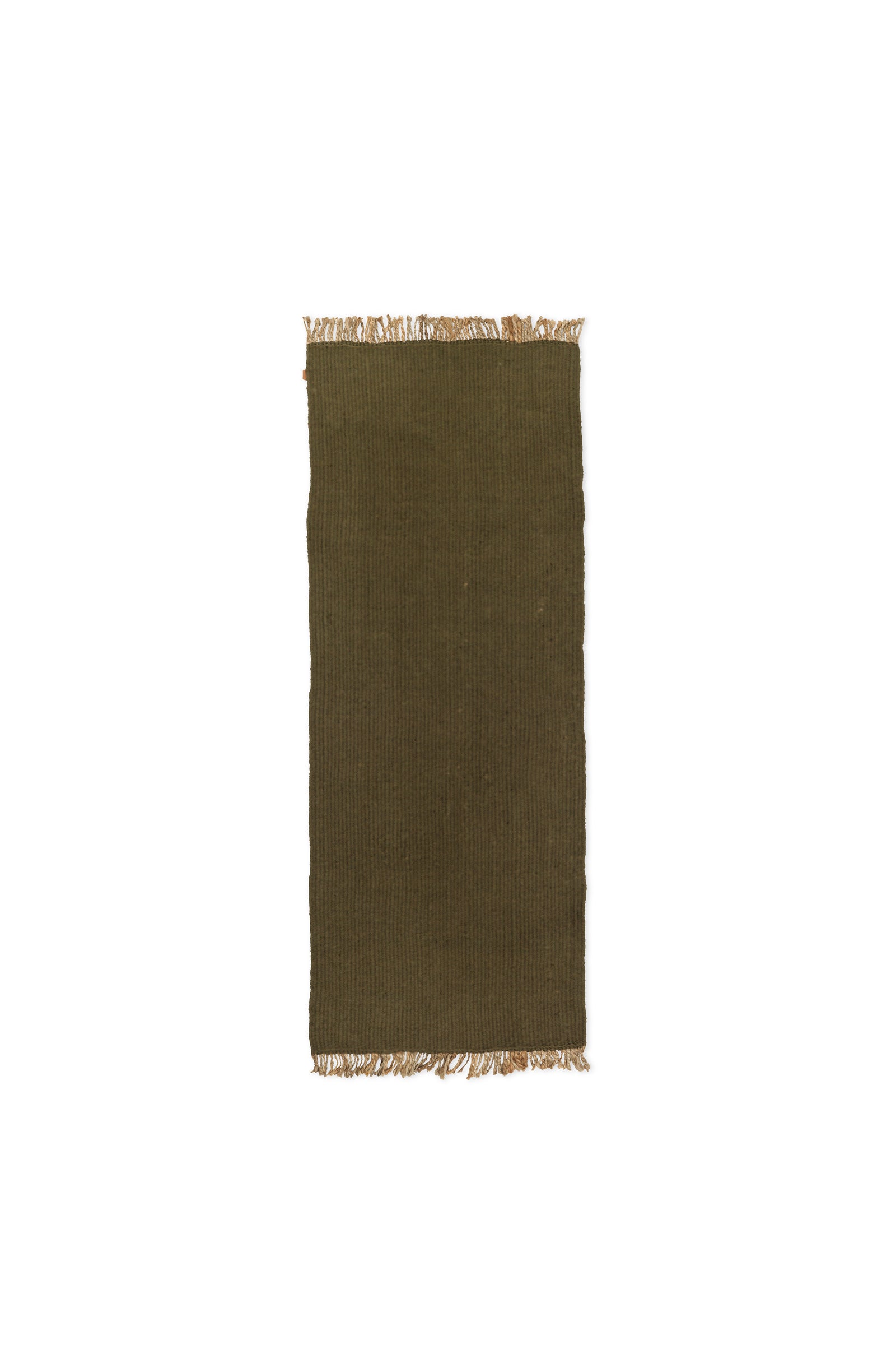 Ferm Living Block Runner - Olive/Natural