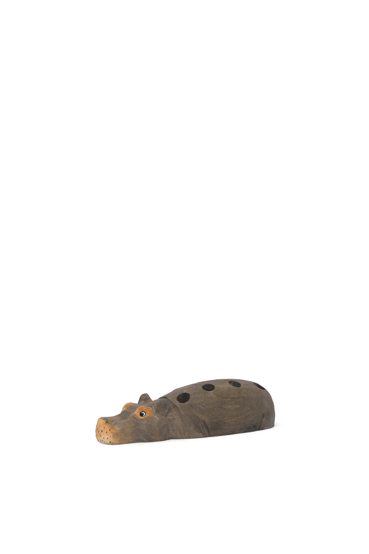 Ferm Living Porte-crayon Hippo - sculpté à la main