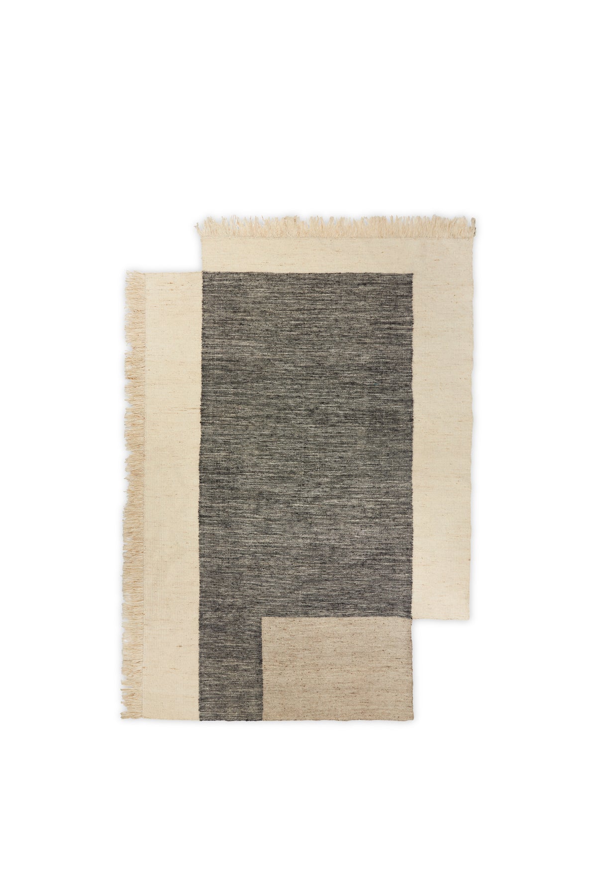 Ferm Living Counter Rug 200 x 300 - Charcoal/Off-white