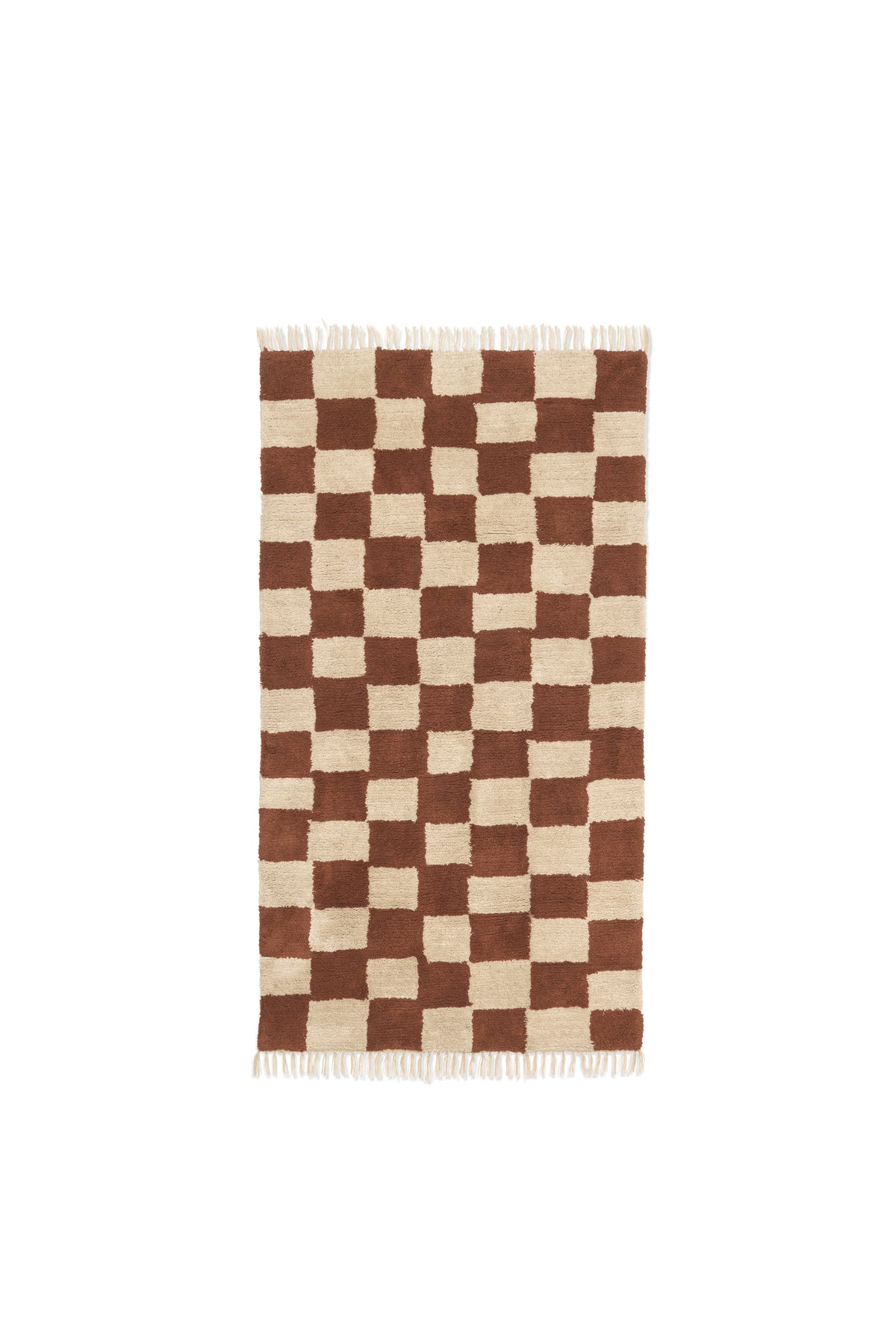 Ferm Living Mara tapis lavable - Rust/Warm Sand