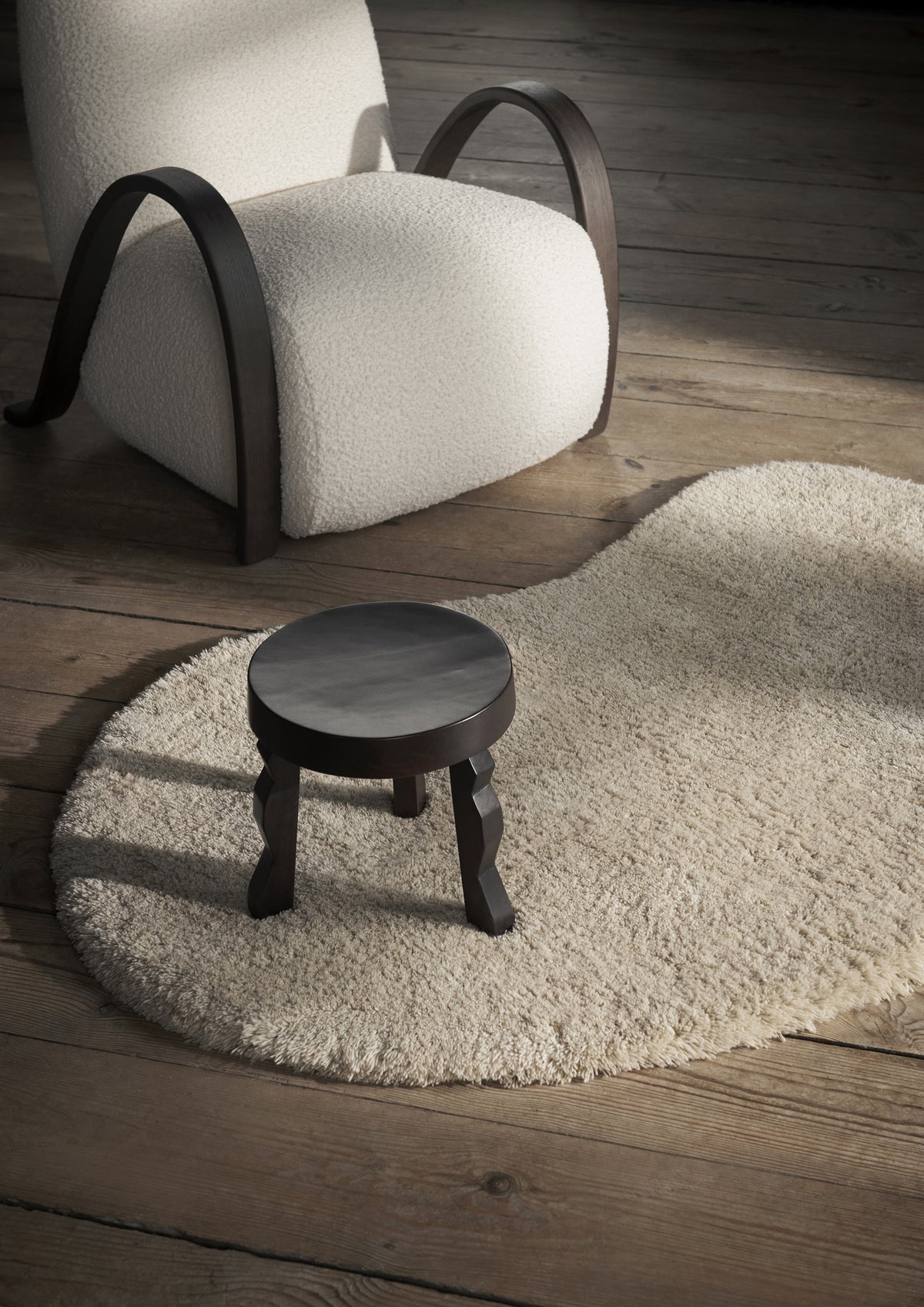Tapis Ferm Living Forma Wool - Small - Off-white