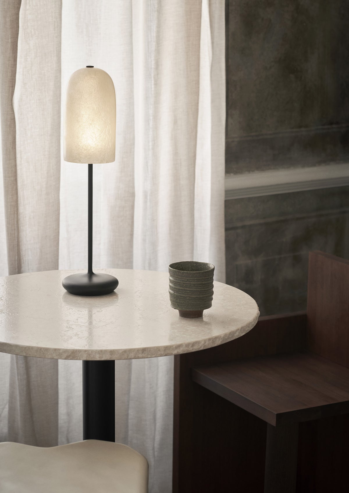 Ferm Living Gry Table Lamp - Black/Translucent