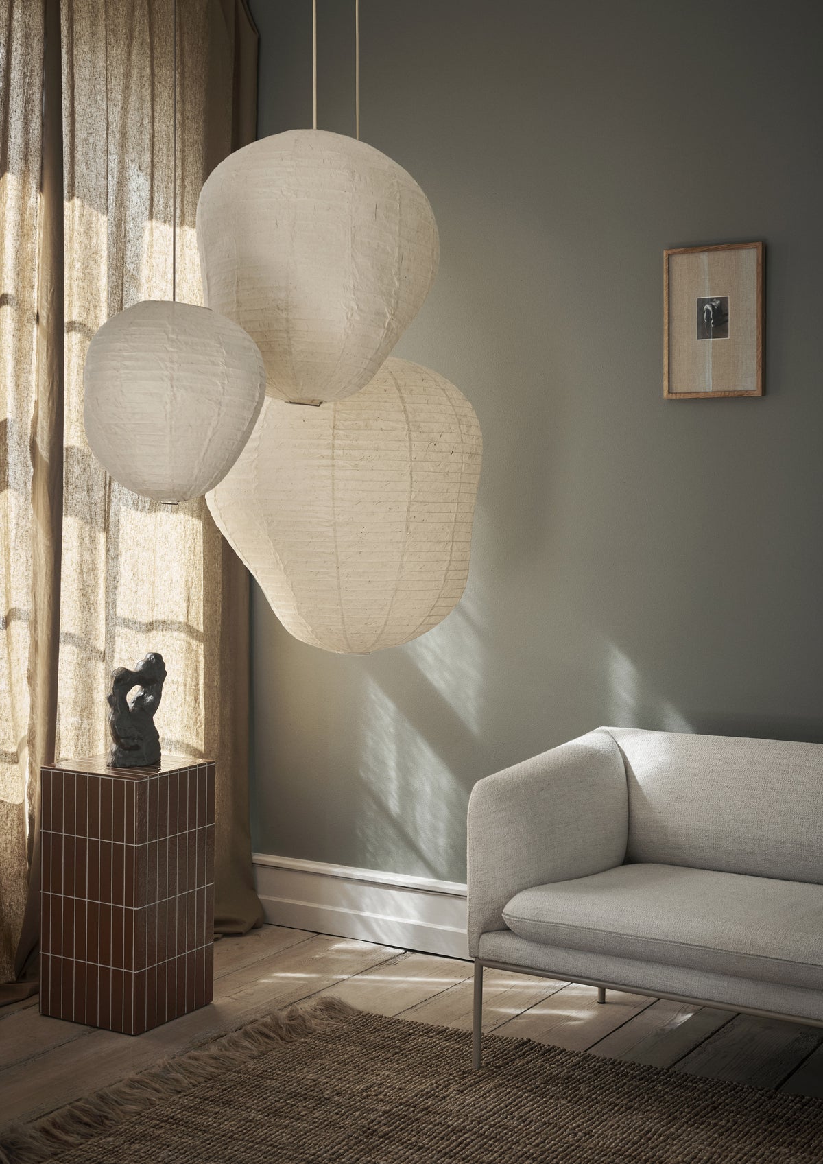 Ferm Living Kurbis Abat-jour 80 - Natural