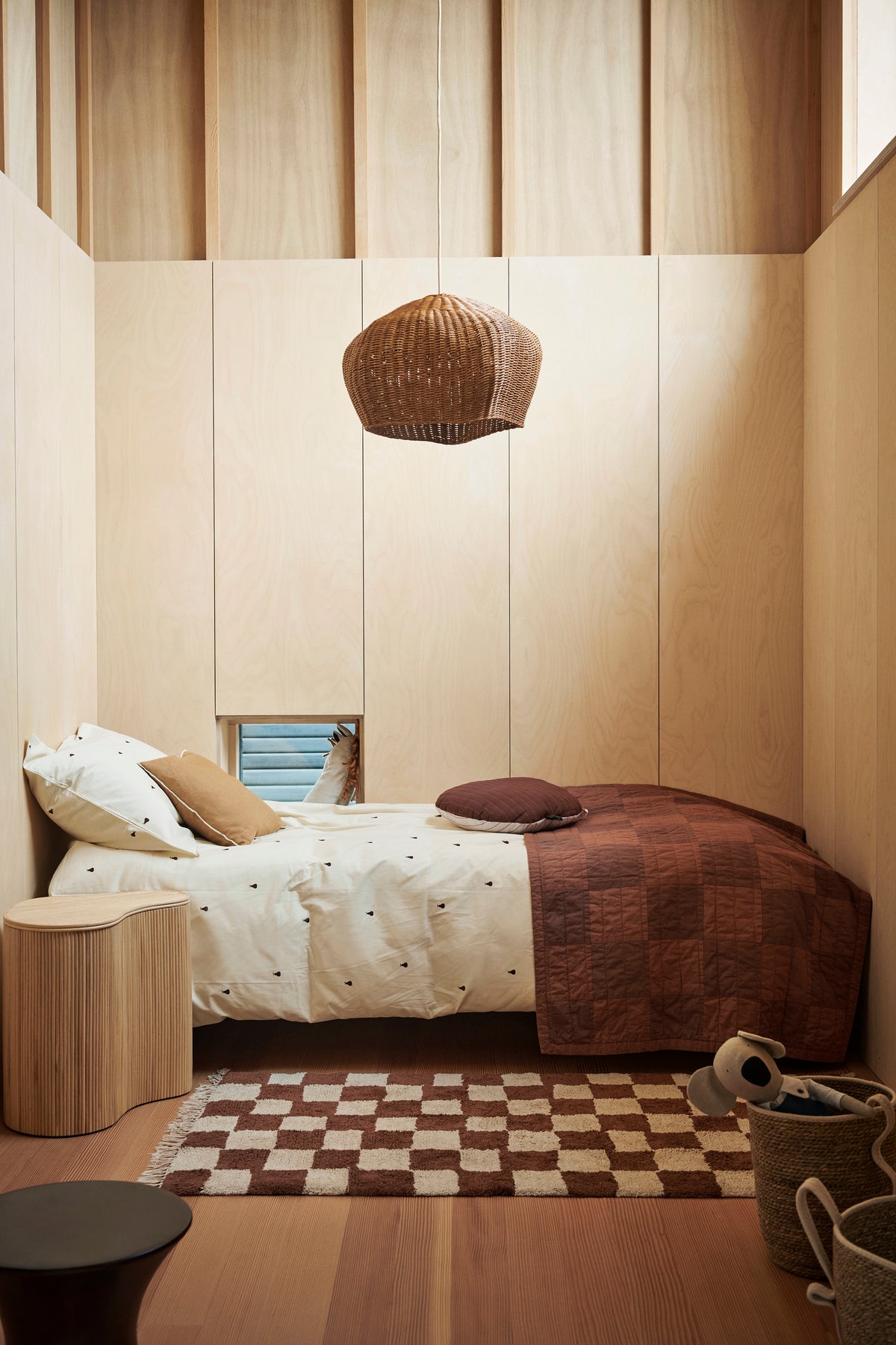 Ferm Living Mara tapis lavable - Rust/Warm Sand