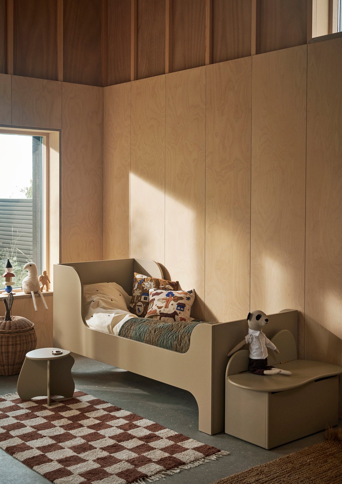 Ferm Living Mara tapis lavable - Rust/Warm Sand