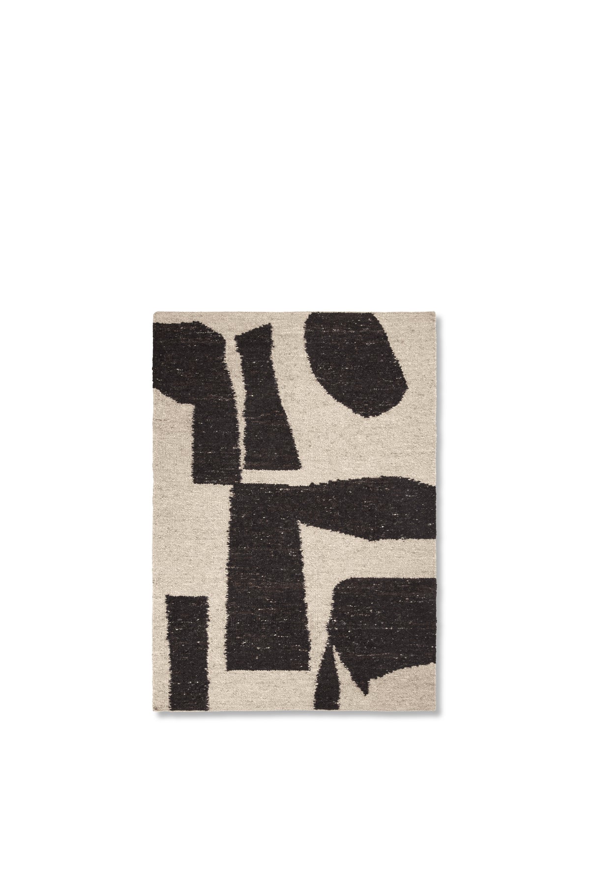 Ferm Living Piece Rug - 140 x 200- Off-white/Coffee