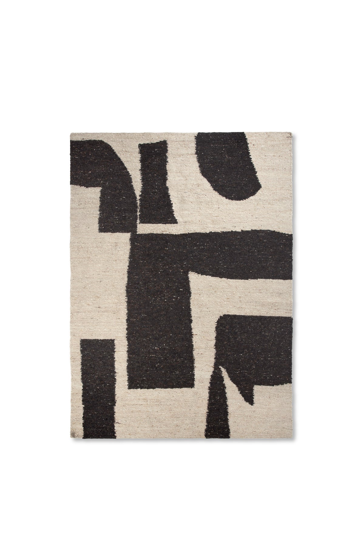 Tapis Ferm Living Piece - 200 x 300 - Off-white/Coffee