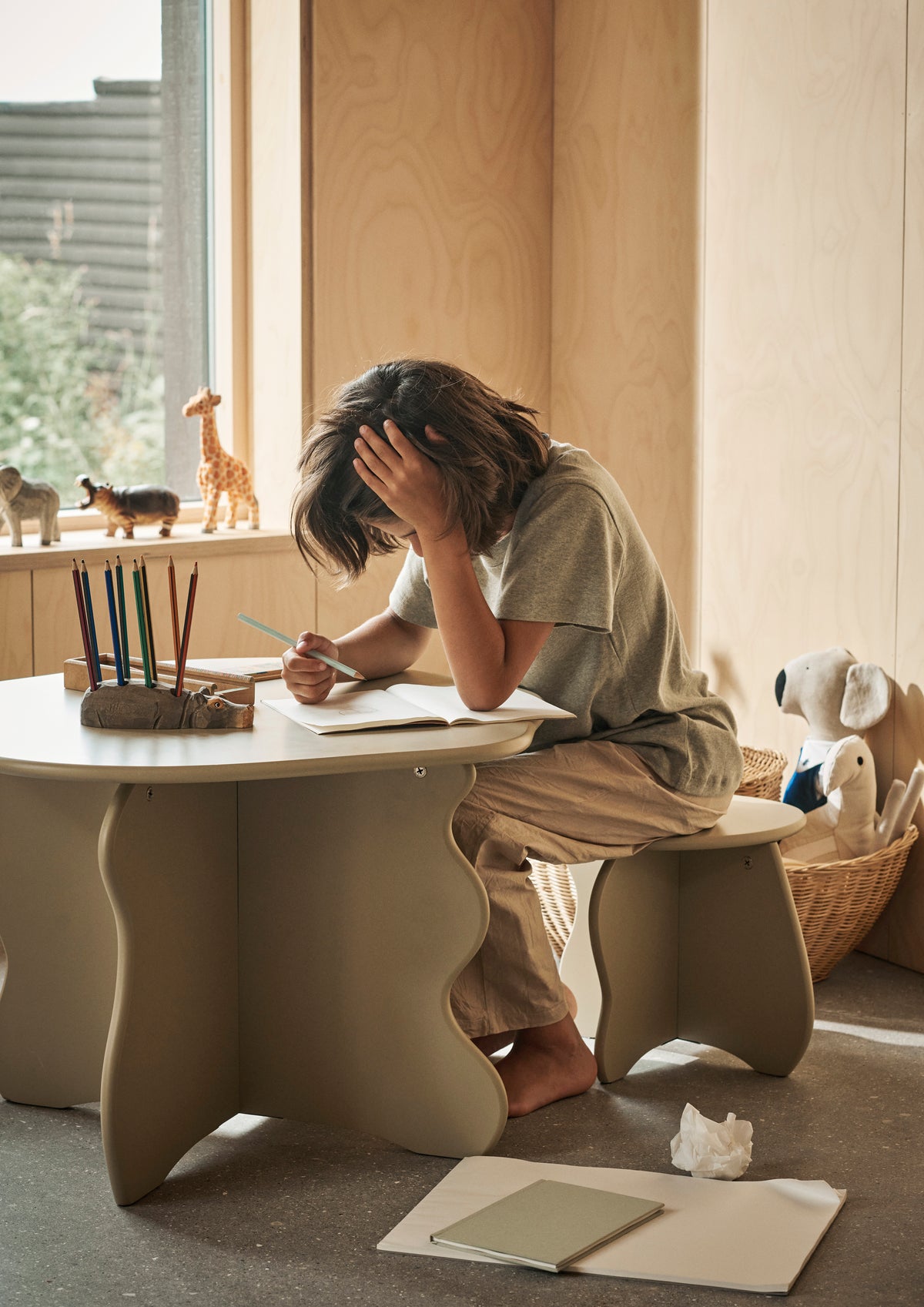Ferm Living Slope Table - Cashmere