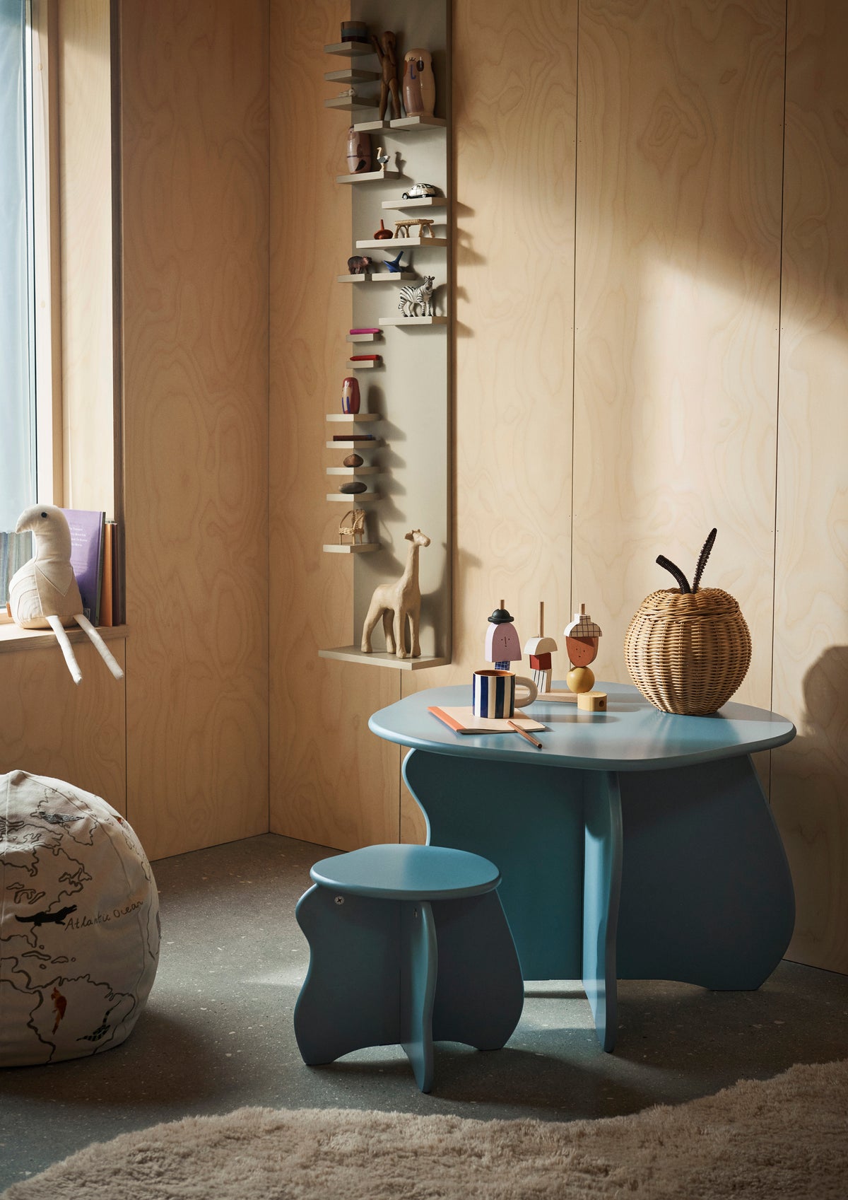 Ferm Living Slope Stool - Cashmere